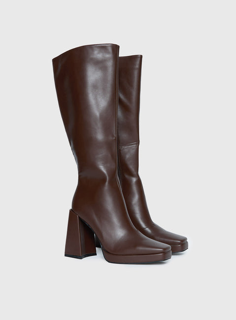 Montgomery Boots Matte Brown