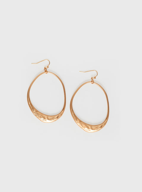 Earrings Gold-toned, stud fastening Princess Polly Lower Impact 