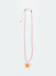 Clear The Air Necklace Pink