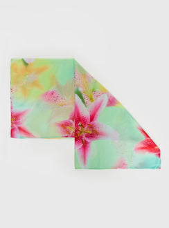 Nellie Hair Scarf Aqua Tropical