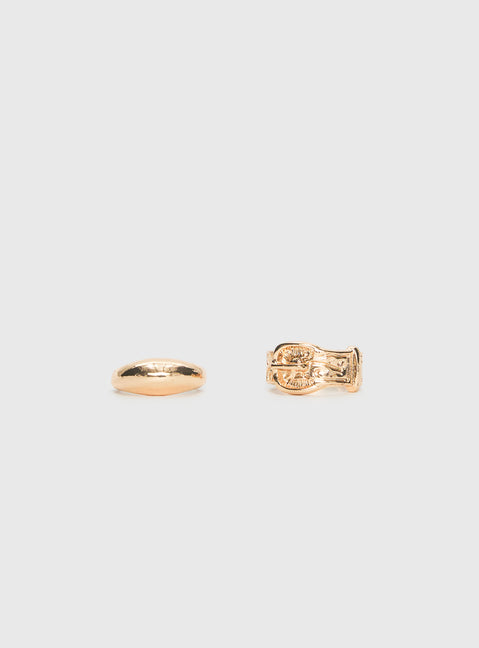 Head Turner Ring Pack Gold