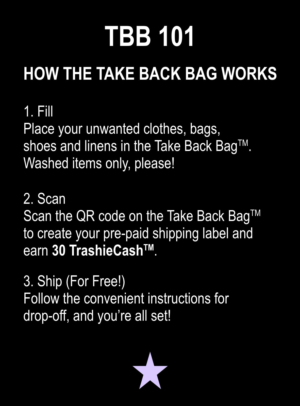 Take Back Bag