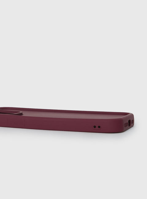 Emory iPhone Case Burgundy