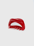 Luminara Claw Clip Red