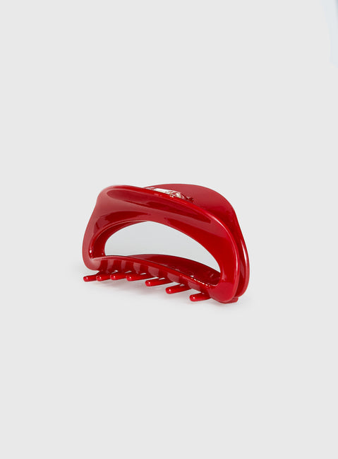 Luminara Claw Clip Red