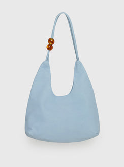Cherie Faux Suede Shoulder Bag Blue