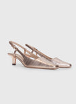 Emmaly Heels Rose Gold