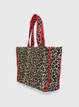 Jovie Tote Bag Leopard / Red