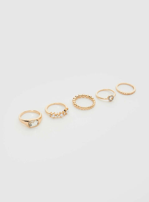 Elvira Ring Pack Gold