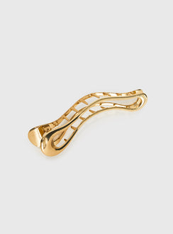 In The World Hair Clip Gold