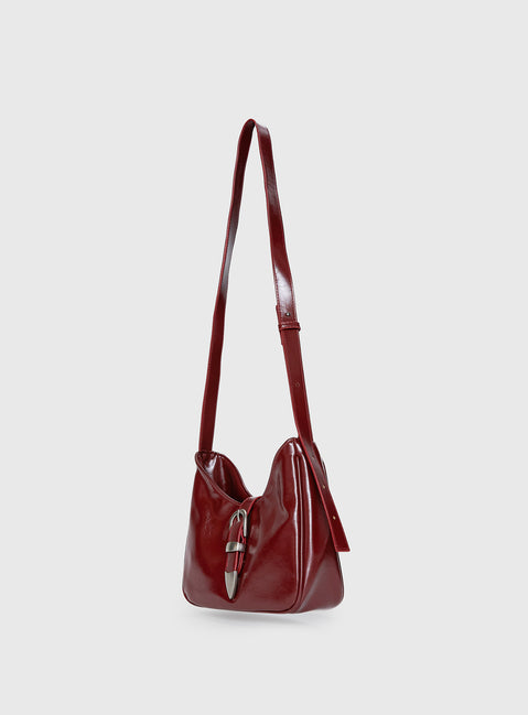 Heston Buckle Detail Bag Red