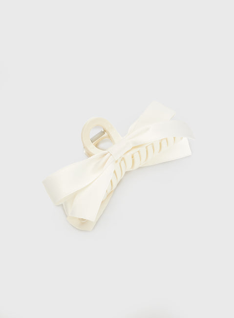 Hair clip with bow Claw clip