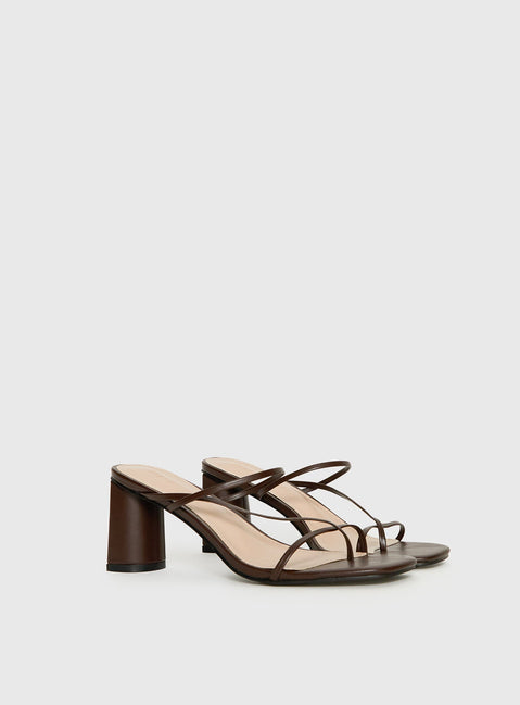 The Becka Heels Chocolate