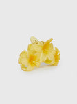 Chianti Frangipani Claw Clip Yellow