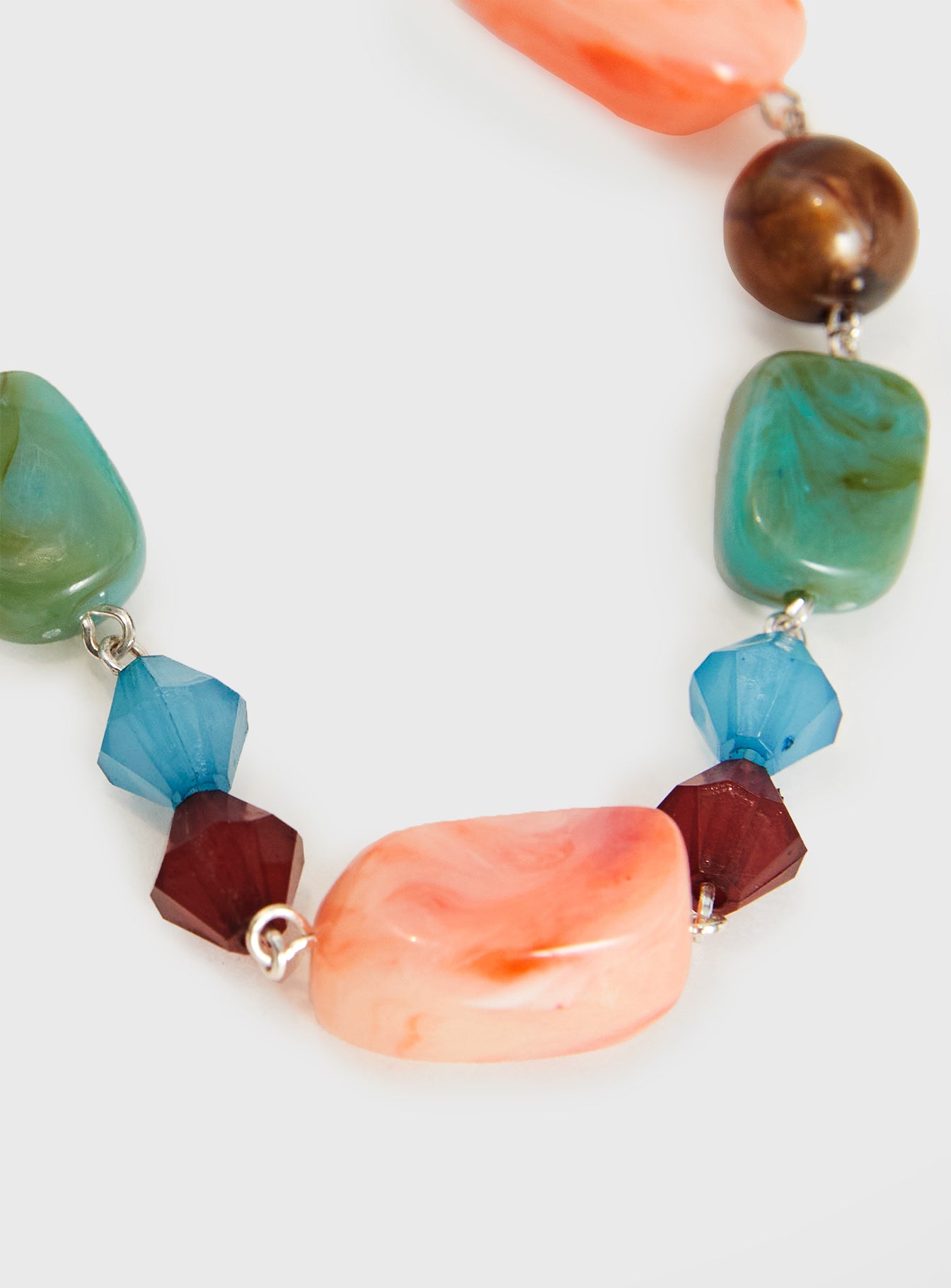 Elestren Beaded Chain Belt Multi