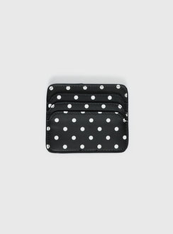 Kiss Of Life Cardholder Black Polka