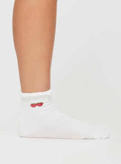 Wait On You Socks White