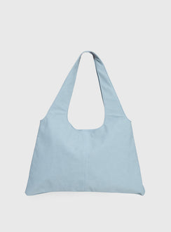 Tell The Truth Studded Faux Suede Bag Blue