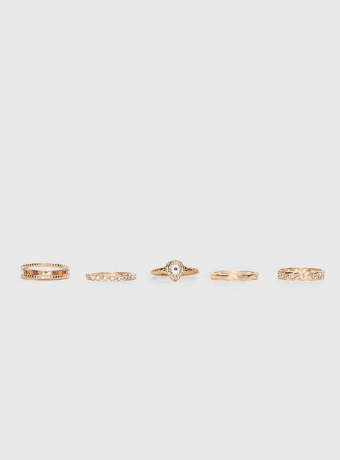 All For Love Ring Pack Gold