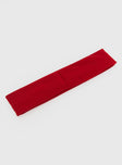 The Juney Headband Bold Red