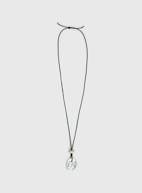 Notting Hill Long Necklace Silver