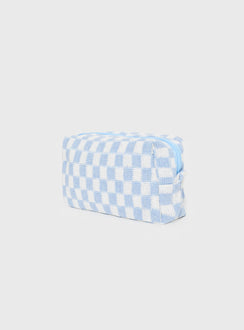 Cosmetics Case  Check print, zip fastening