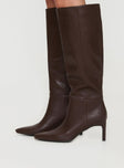 Billini Harlen Knee High Boots Brunette