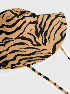 Samual Oversized Bucket Hat Tiger