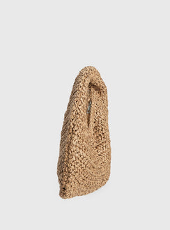 Ramina Straw Shoulder Bag Tan