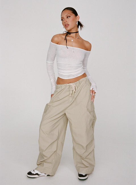 product Princess Polly High Waisted Pants  Utility Pant Stone