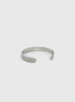 Bridgeta Edelstahl Manschettenarmreif Silber