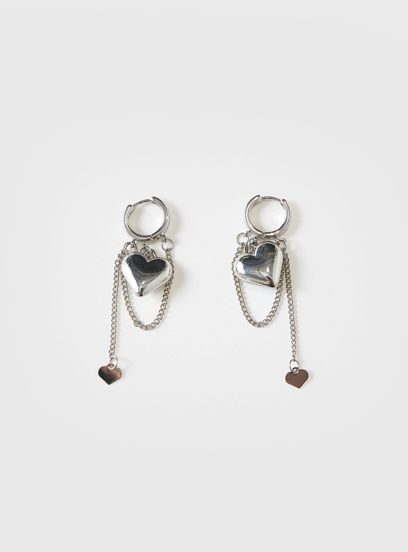 We Found Love Earrings Silver