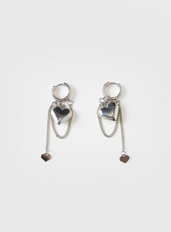 We Found Love Earrings Silver