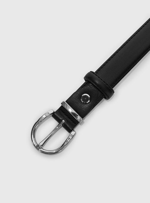 Jaslynn Belt Black / Silver