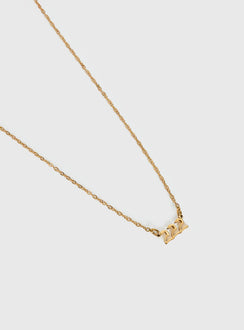 Engel 222 Vergoldete Halskette Gold