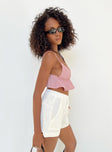 Meri Shorts White Princess Polly high-rise 