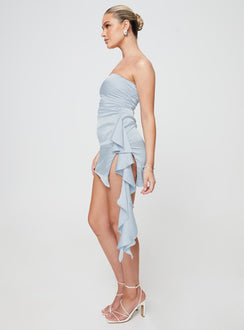 product Princess Polly High Neck  Callita Strapless Mini Dress Blue