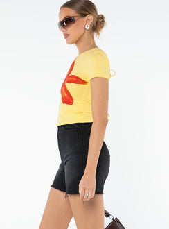 Impala Shorts Washed Black Denim Princess Polly mid-rise 