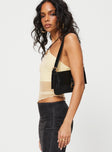 One shoulder mesh top Ruching at side, asymmetric hem Good stretch, lined bust