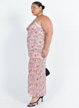 product Princess Polly Scoop Neck  Emily Maxi Dress Pink Floral Curve