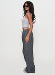 Terrance Baggy Pant Grey Stripe