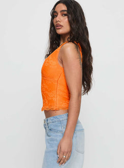 Far Away Top Orange