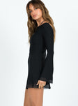 Lukea Long Sleeve Mini Dress Black Petite