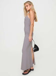 Princess Polly V-Neck  Arabellia Maxi Dress Grey