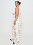 Sleepytea Pointelle Sleep Pant Multi Curve