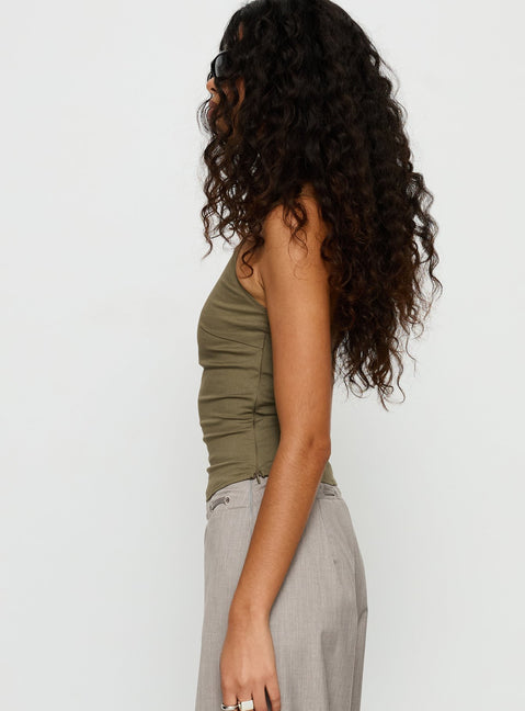 Merril Halter Top Khaki
