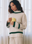 Montenegro Knit Sweater Beige Princess Polly  long 