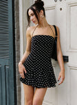 Delamere Mini Dress Black / White