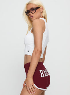 Harvard Belle Tank Top White