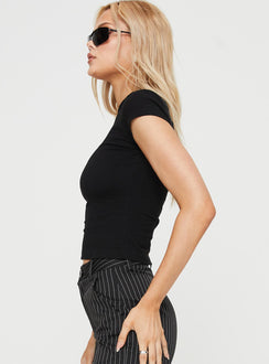 product Princess Polly Sleeveless High Neck  New York Lights Tee Black